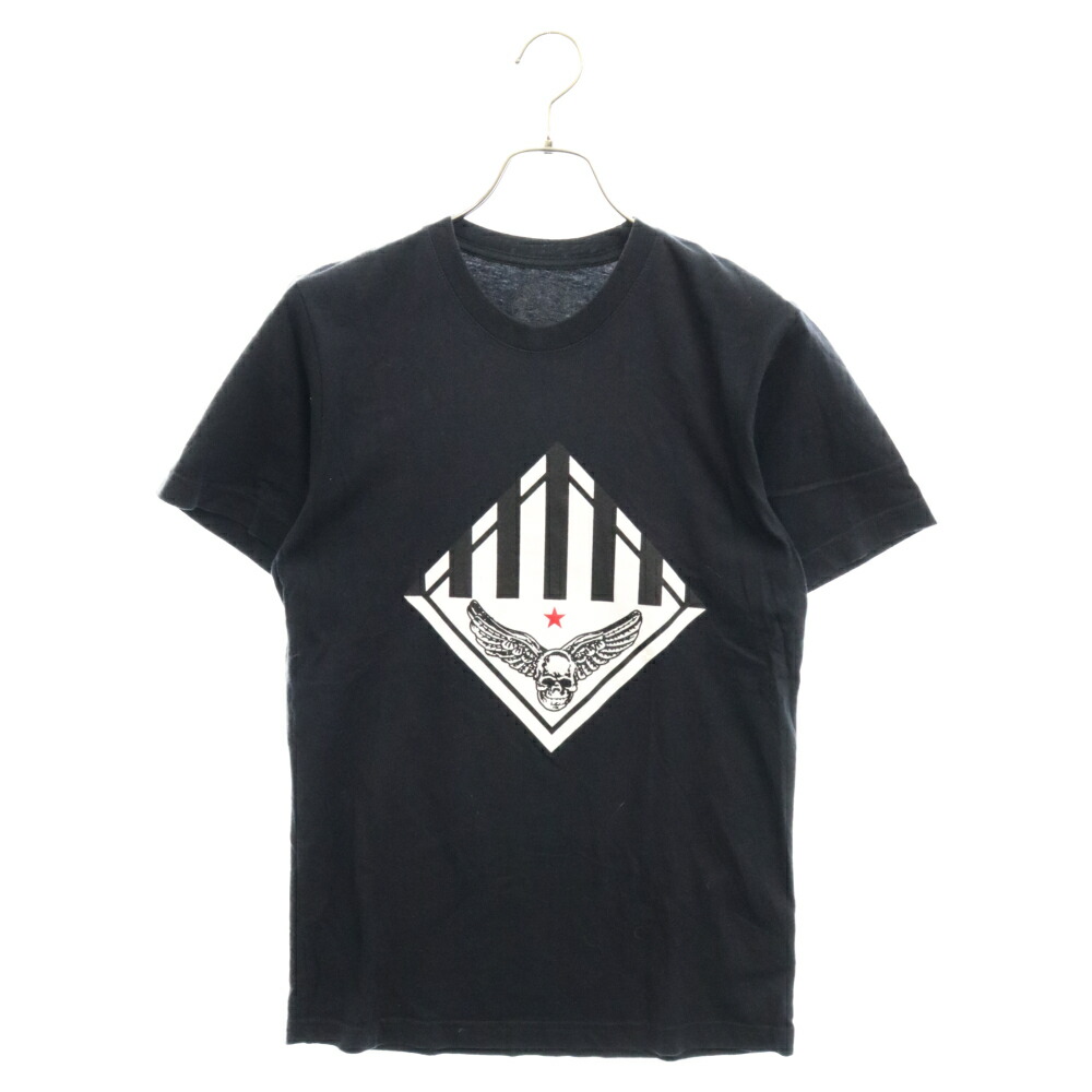 美品!Mサイズ★CHROME HEARTS 半袖 Tシャツ BSフレア プリント CHROME HEARTS クロムハーツ BSフレア プリント Vネック 半袖T
