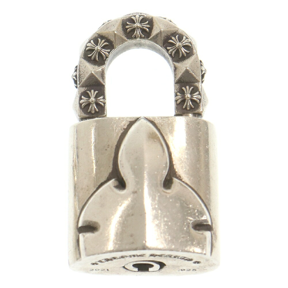 CHROME HEARTS(クロムハーツ) 奥津城所押さえる LOVE\u0027S NOT DEAD PADLOCK FLERKNEE P/なおなお書き パドロック フレアニー パヴェピンクサファイア 南京錠 シャンデリヤとっ始め しろがね色【中古】【度合いB】【色つやしろがね色】【取りまわしバス発着場OneStyle名古屋運動場店】
