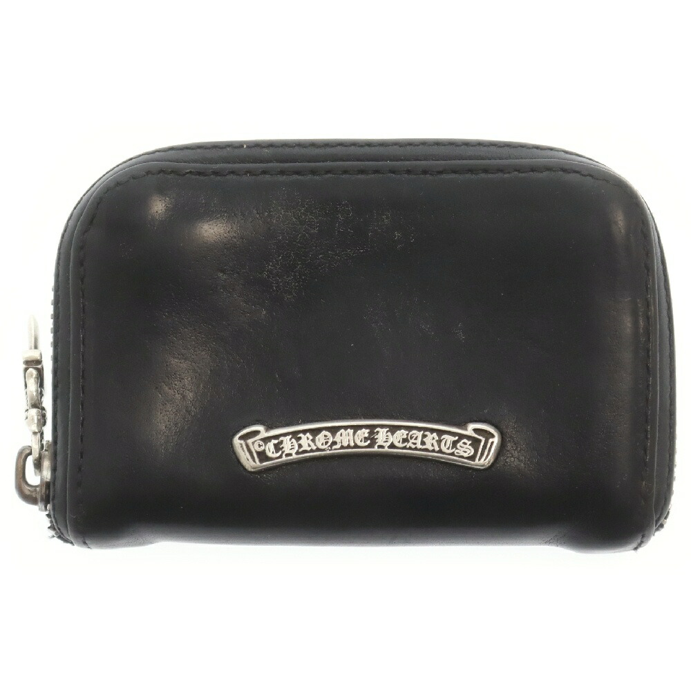 【楽天市場】CHROME HEARTS(クロムハーツ) ZPR CHNG PURSE CRS チェンジパース クロスパッチ デストロイレザー  ダガージップ コインケース ブラック【中古】【程度B】【カラーブラック】【取扱店舗OneStyle原宿店】 : ブランド買取・販売 BRING