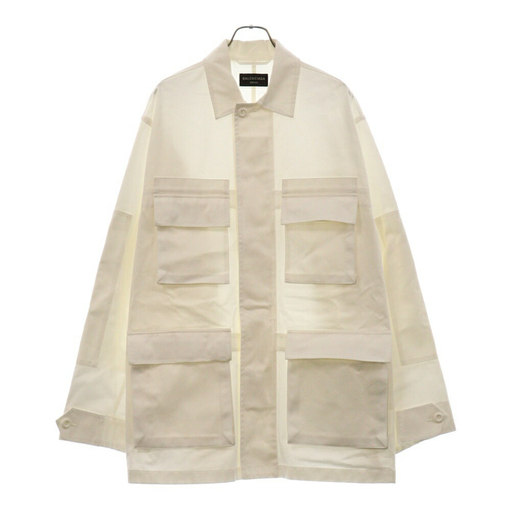 バレンシアガ Balenciaga ワックス コットン オイルドジャケット バレンシアガ Balenciaga ワックス コットン オイルドジャケット