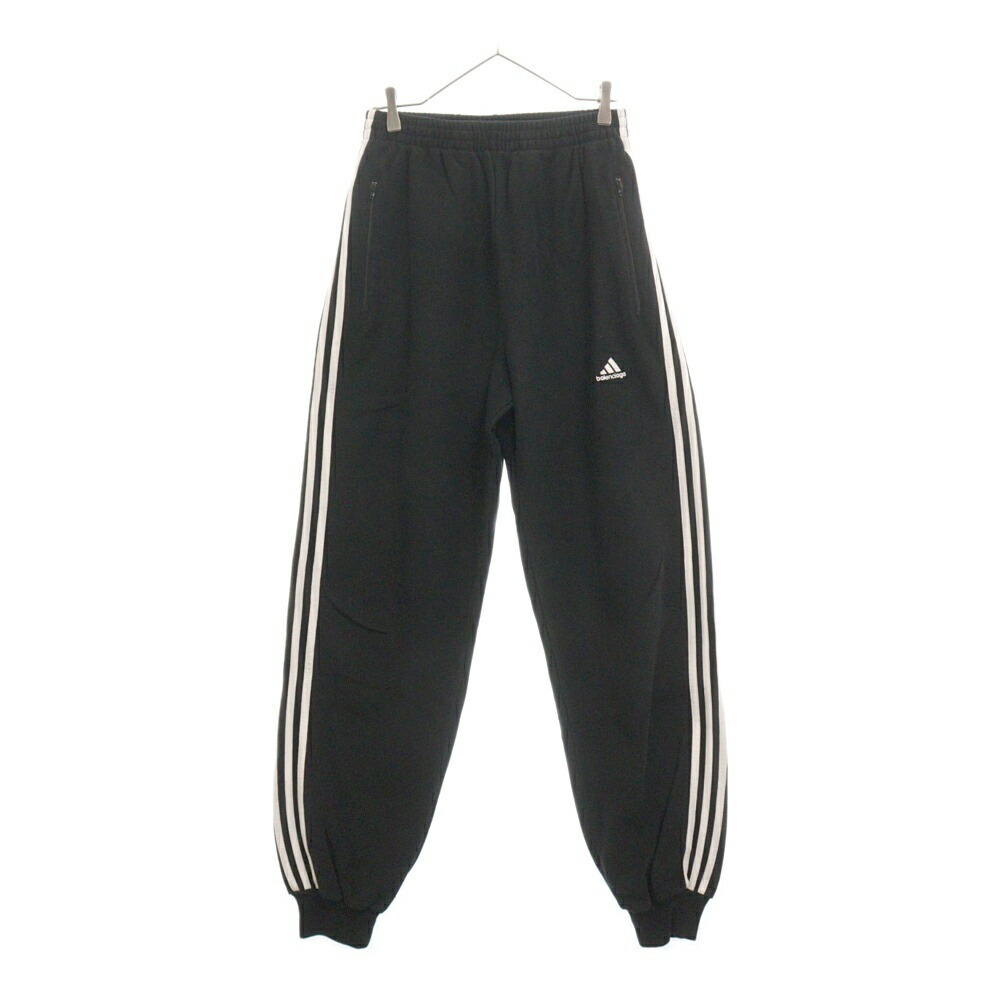 balenciaga adidas ブラック ストライプ パンツ 楽天市場】【中古】 バレンシアガ BALENCIAGA × adidas 23SS
