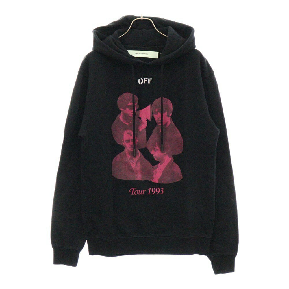 Off-White ロゴ パーカー | ブラック | FARFETCH JP