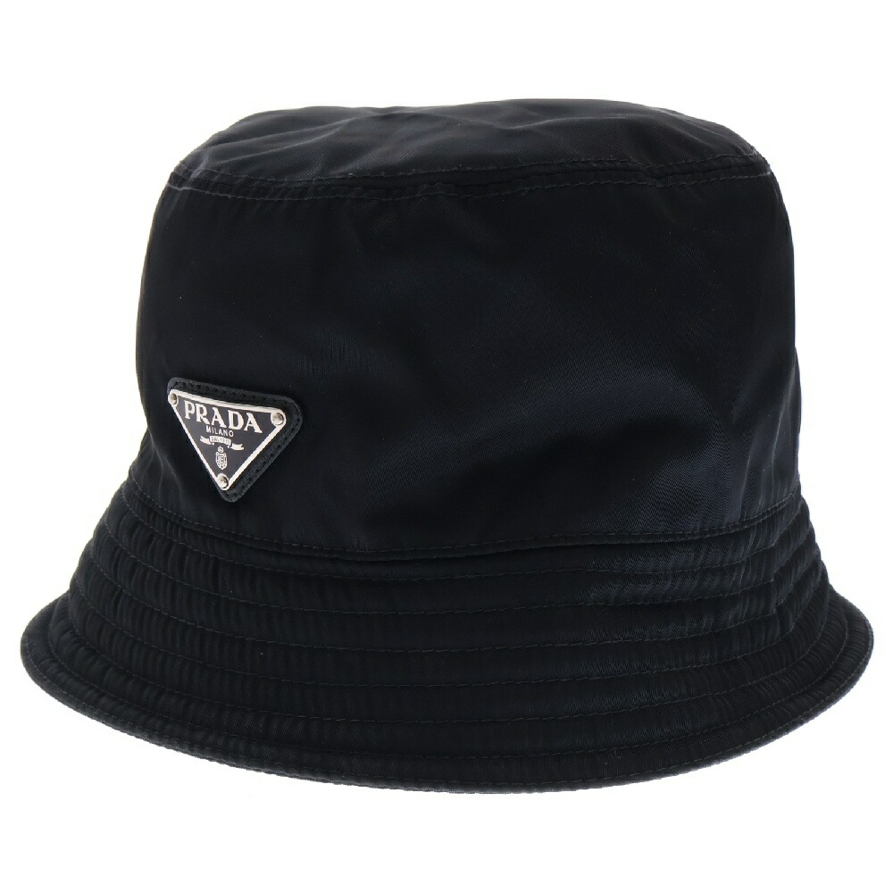 セリーヌ ロゴプリントバケットハット ブラック　Lサイズ セリーヌ ロゴプリントバケットハット ブラック Lサイズ