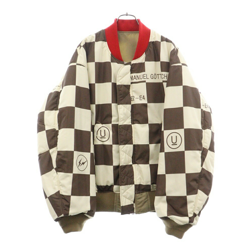 AFFA【UNDERCOVER FRAGMENT】スパイダーチェック ラグラン Tシャツ（M 