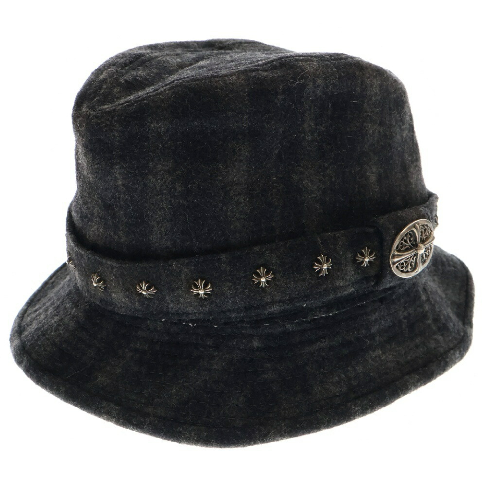 CHROMEHEARTS ブラック バケットハットL セメタリーパッチ　ダガー CHROMEHEARTS ブラック バケットハットL セメタリーパッチダガー