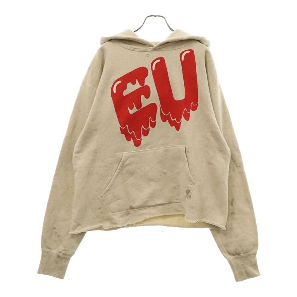 SAINT MICHAELセントマイケル×EUダメージ加工グラフィックパーカー