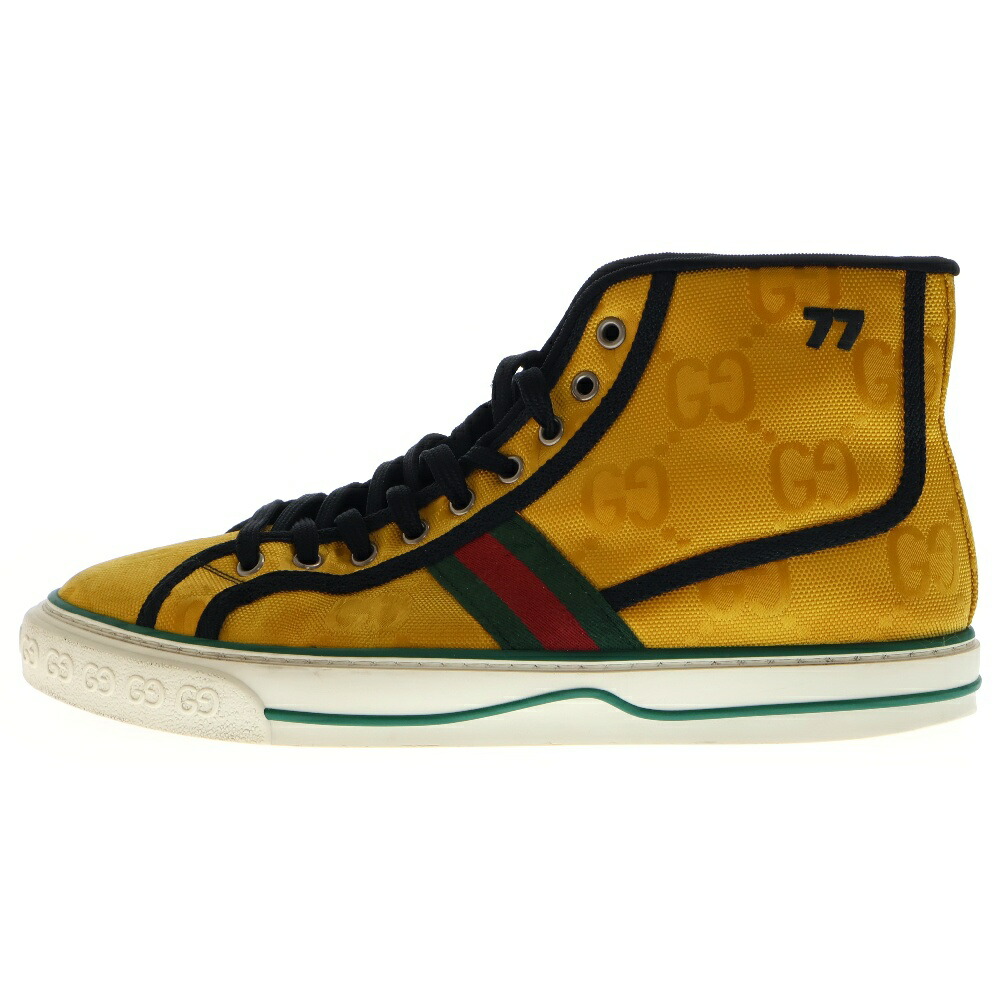 楽天市場】GUCCI(グッチ) サイズ:9 BASKET SNEAKER バスケット ハイカットスニーカー グリーン  661301【中古】【程度B】【カラーグリーン】【オンライン限定商品】 : ブランド買取・販売 BRING