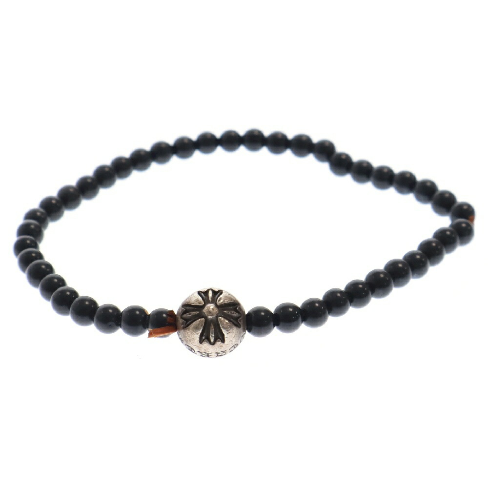 【CHROME HEARTS 】6mm ビーズブレスレット シルバー/ブラック 楽天市場】【良品】 クロムハーツ BEAD1 ブラックコーラルビーズ