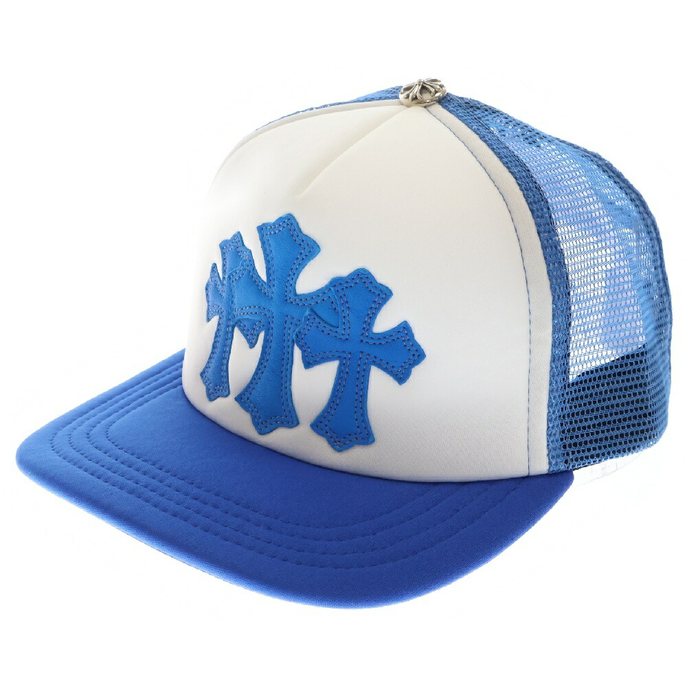 CHROME HEARTS クロスパッチ メッシュ トラッカーキャップ　ネイビー CHROME HEARTS クロムハーツ（原本無） TRUCKER CAP クロス