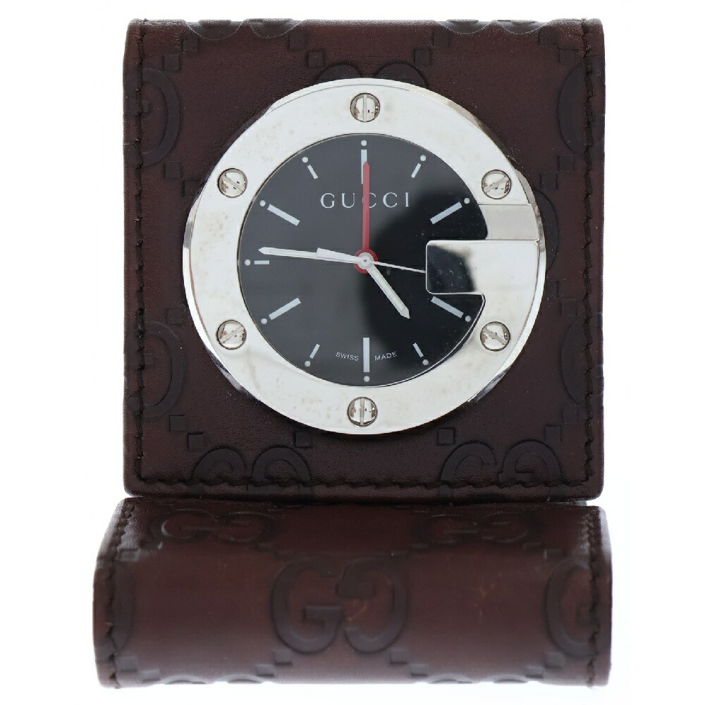 GUCCI　置時計 GUCCI - グッチ GUCCI ロゴ トラベルウォッチ YC200001 GG