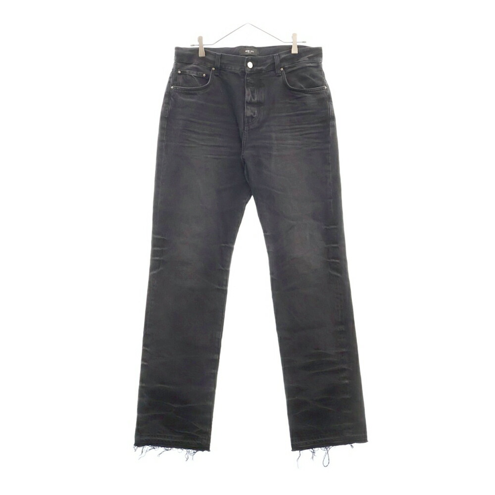 AMIRI アミリ　ダメージデニム　蛇腹　29 カットオフ仕様　最終値下げ AMIRI - アミリ MX-1 蛇腹バイカーデニムパンツ メンズ 29インチ