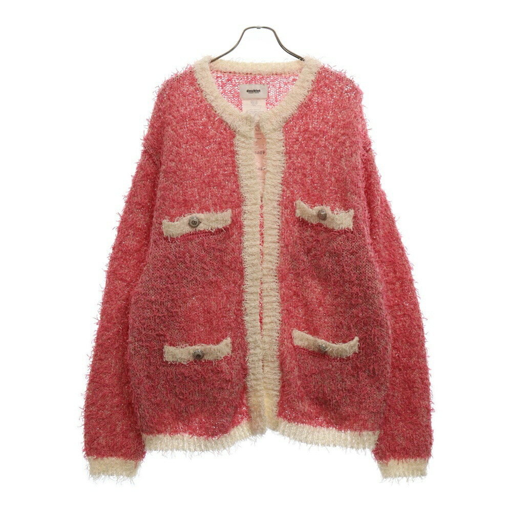 楽天市場】doublet(ダブレット) サイズ:M 24SS TWEED KNIT CARDIGAN 
