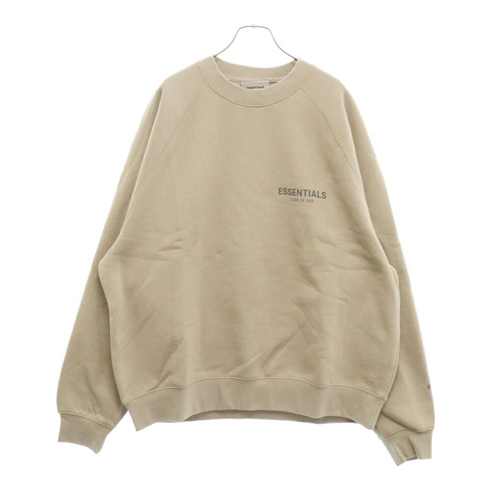 ESSENTIALS スウェット トレーナー クリーム リフレクター ESSENTIALS スウェット トレーナー クリーム リフレクター
