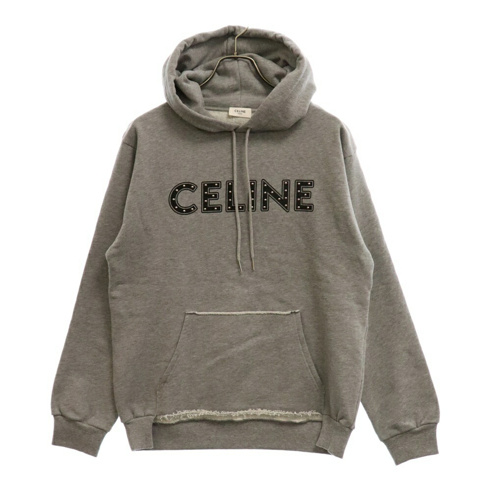 【ヴィンテージ】Rank:B☆Celine XL GREY ロゴプリント フーディ 楽天市場】CELINE(セリーヌ) サイズ:XXL 16 ルーズロゴプリント