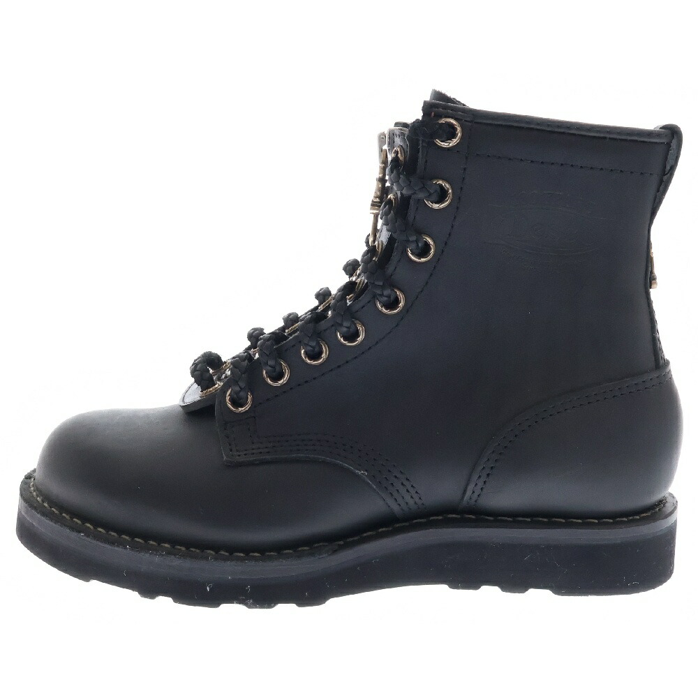 CHROME HEARTS(クロムハーツ) サイズ:9.5E ×WESCO FIREMAN ×ウエスコ ファイヤーマン センターダガージップレースアップレザーブーツ ブラック/シルバー【中古】【程度A】【カラーブラック】【取扱店舗OneStyle原宿店】画像