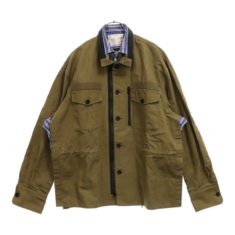 Sacai(サカイ) サイズ:3 やわらかく 20AW Sponge Sweat MA-1 Zip 