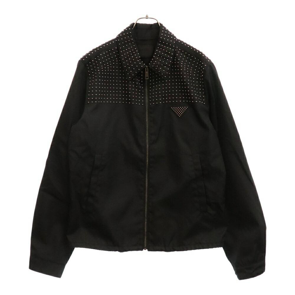 極美品✨プラダ ナイロン ジャケット リボンベルト 三角ロゴ 水玉模様 XL PRADA/正規品】プラダ三角ロゴ付 ナイロンジャケット - メルカリ