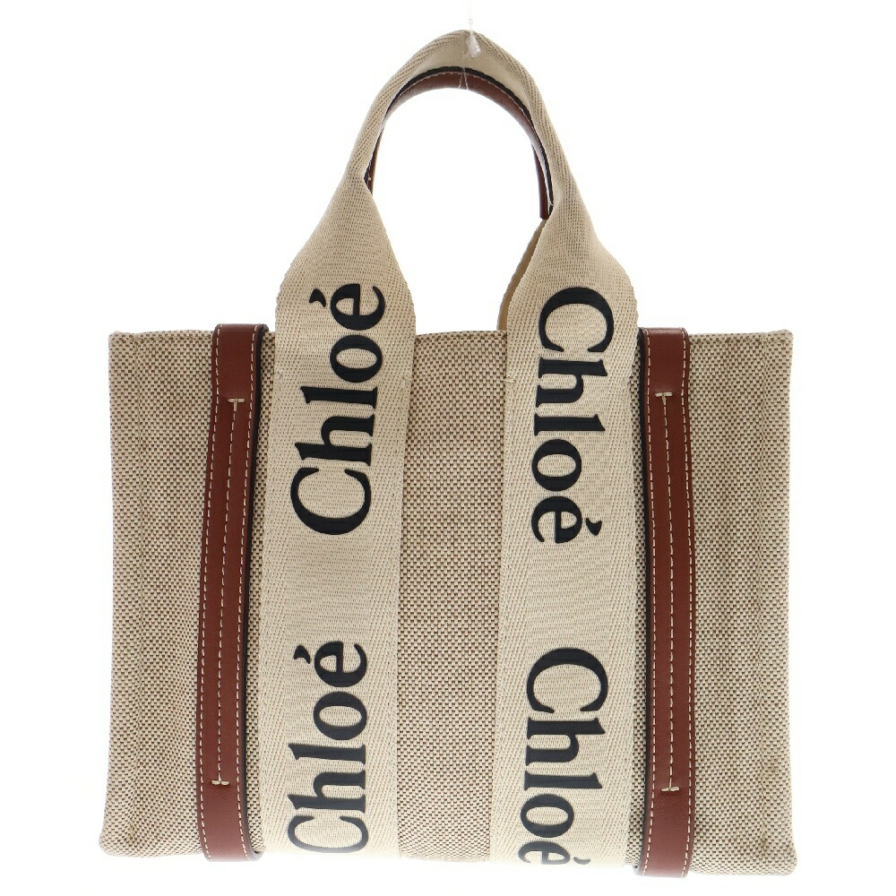 ２way＊Chloe＊２色あり＊パラティ24 スモールレザートート Chloe 24AWモデル クロエ WOODY スモール トートバッグ【6J5