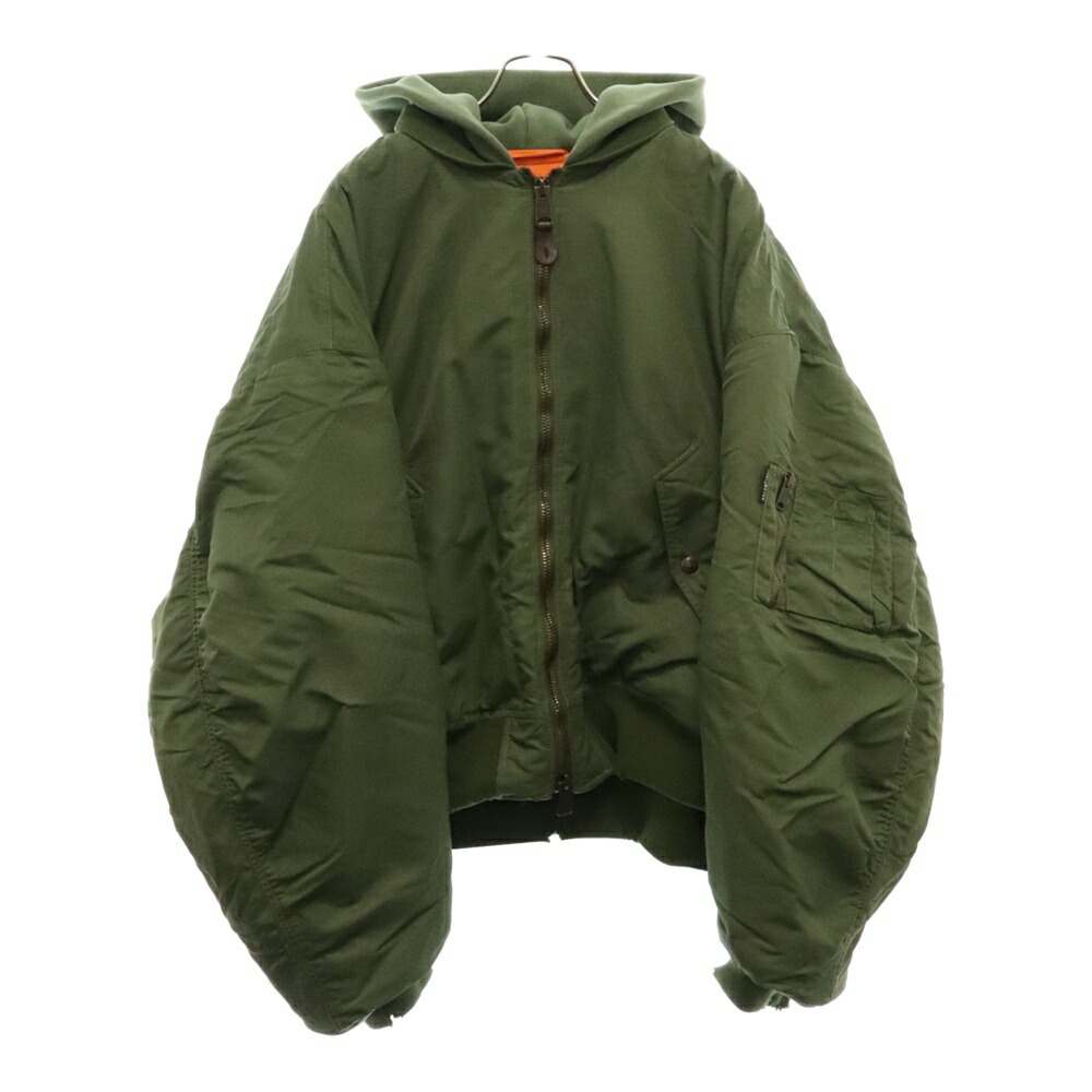 DIESEL フード付きMA-1ジャケット ドッキング 18aw