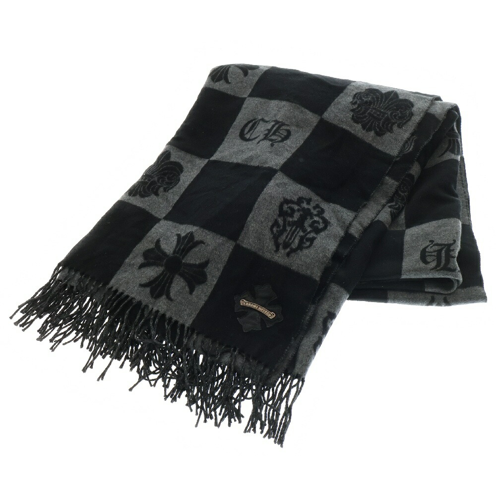 楽天市場】CHROME HEARTS MUFFLER クロムハーツ マフラー ブラック