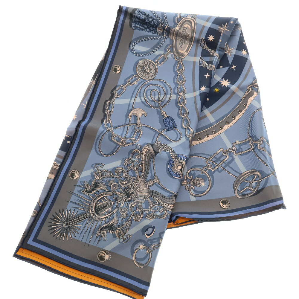HERMES エルメス カレジェアン90 MORS＆FILETS 馬具とビット