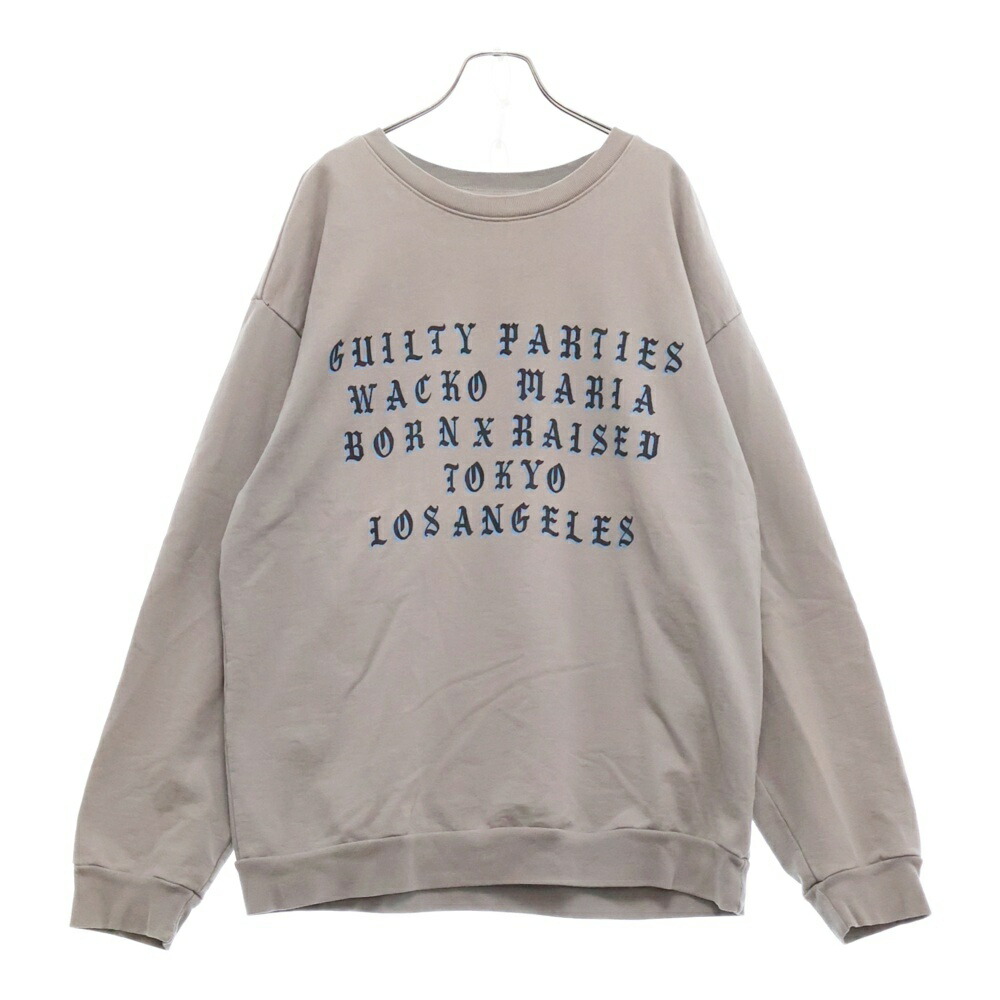 最終価格　ワコマリア　born x raised トレーナー　スウェット WACKO MARIA x BORN X RAISED/ワコマリア x ボーンレイズド