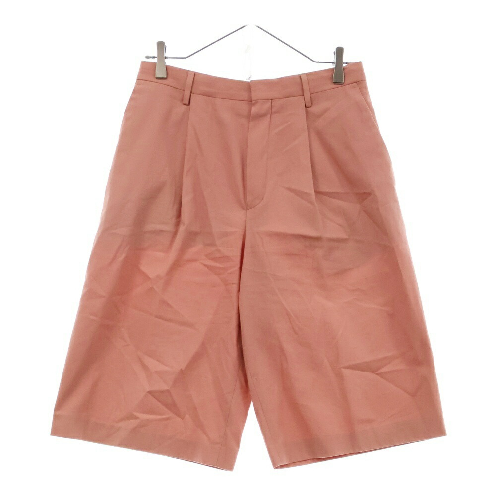 DRIES VAN NOTEN AW2015 ハーフ　タックパンツ DRIES VAN NOTEN(ドリスヴァンノッテン) 2タックパンツ レッド