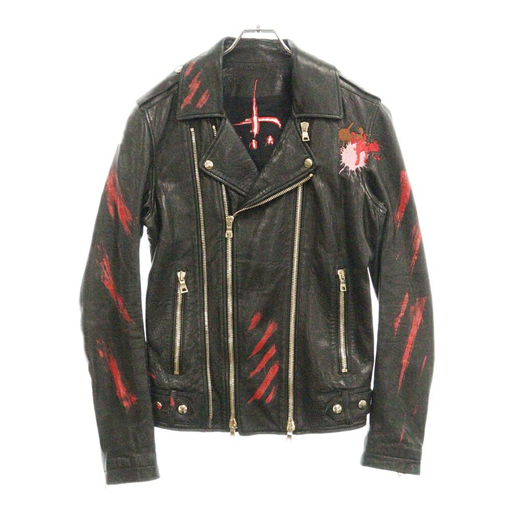 ジャケット・アウター cvtvlist 22AW leather riders jacket カタリスト/CVTVLIST 22AW leather riders jacket 刺繍ダブル