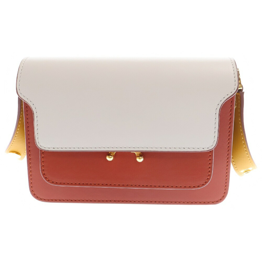 MARNI PRISMA プリズマ トライアングルレザーバッグ ホワイト MARNI マルニ PRISMA プリズマ トライアングルレザーバッグ