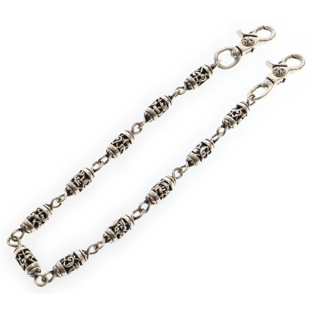 ウォレットチェーンシルバー925　ローラーウォレットチェーンバイカーズウォレット シルバーホースケルティックローラーウォレットチェーン