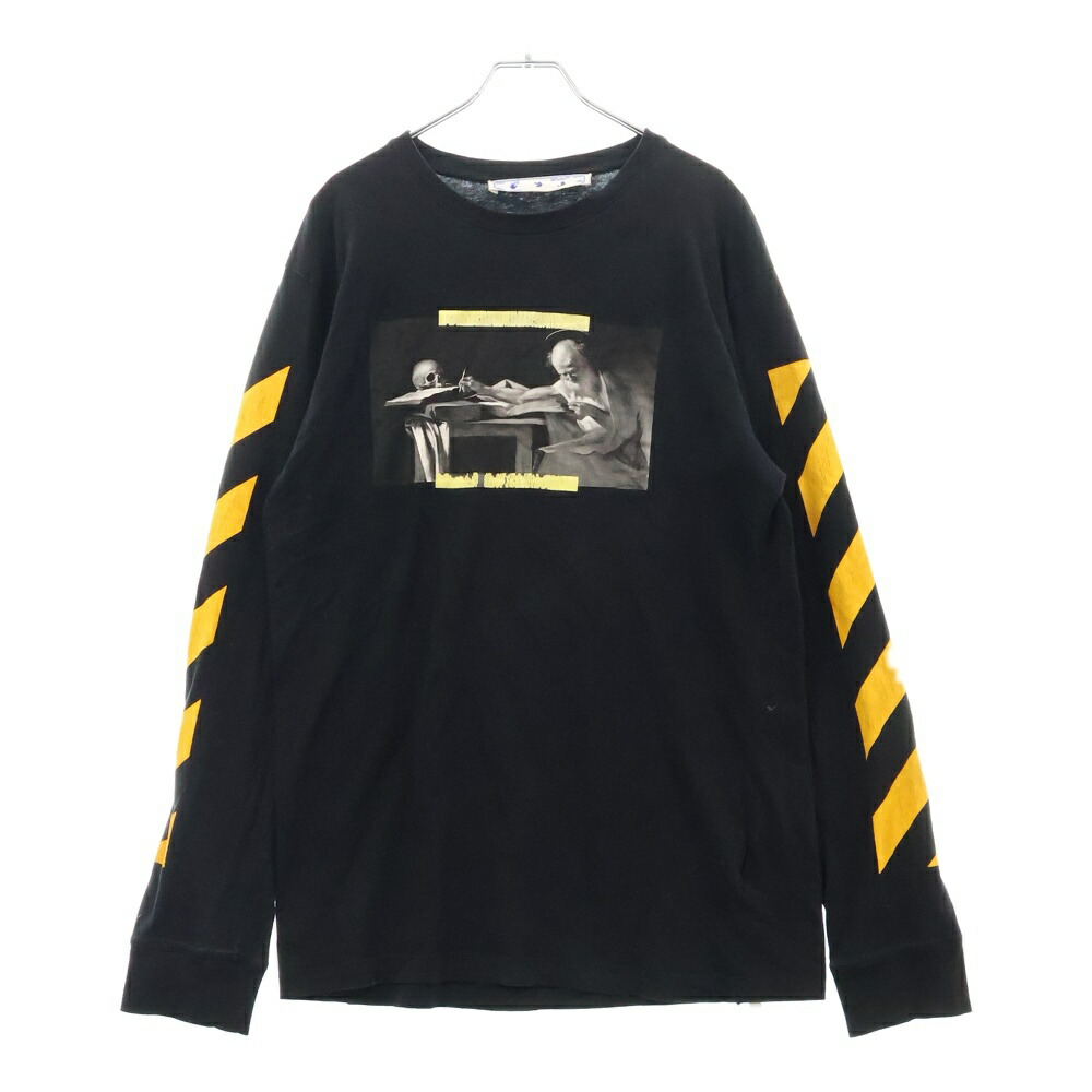 Off-white☆アロー 長袖 レンガ マルチ フードTシャツ【英国発】 Off-white☆アロー 長袖 レンガ マルチ フードTシャツ【英国発】