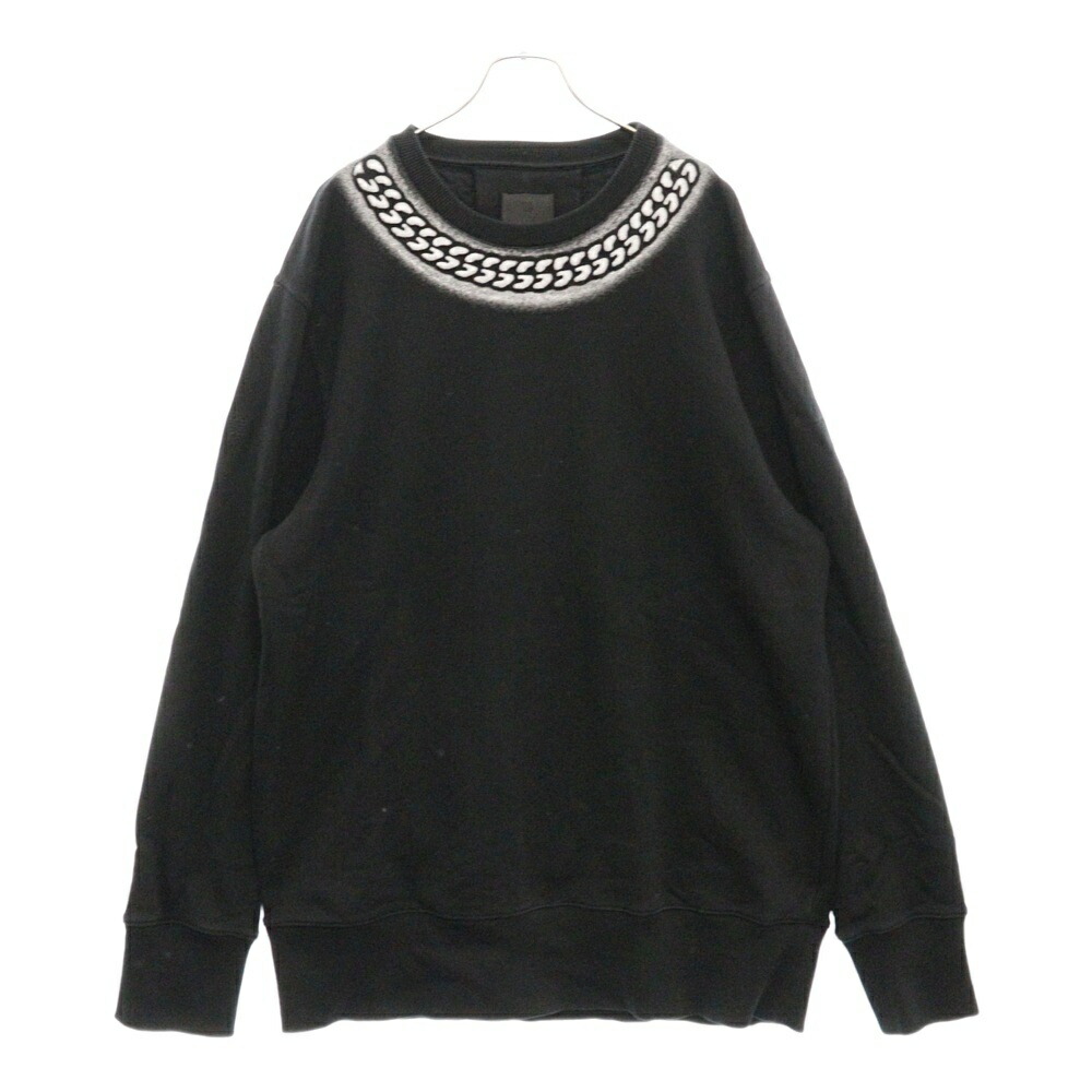 GIVENCHY Slate コットン スウェットシャツ 新品☆GIVENCHY□コットン製ロゴスリムフィットスウェットシャツ