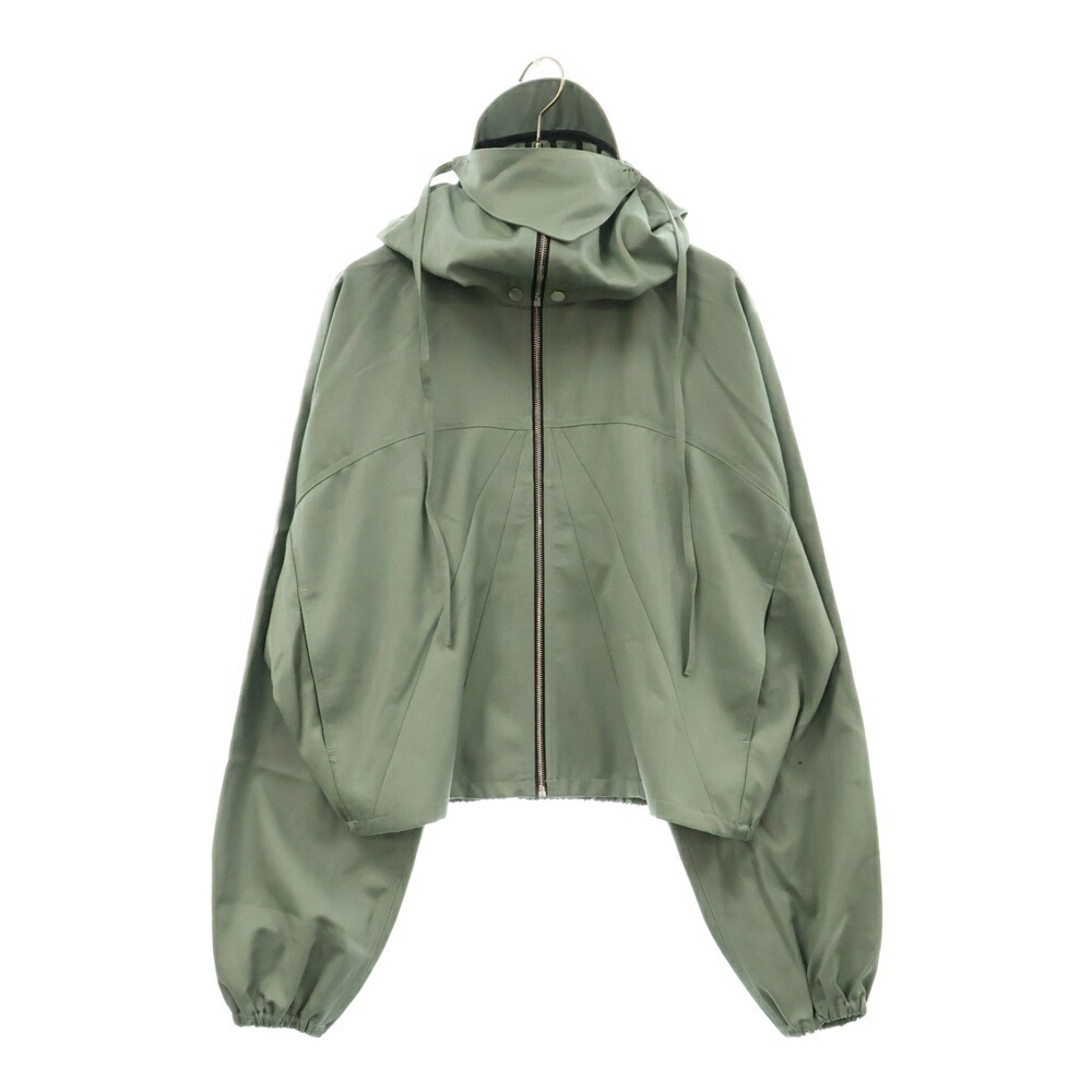 国内送 FFFPostalservice☆Curved Zip-Up Round Hem パーカー 緑 Curved Zip-Up Round Hem Hoodie in Tokyo Green – SVRN