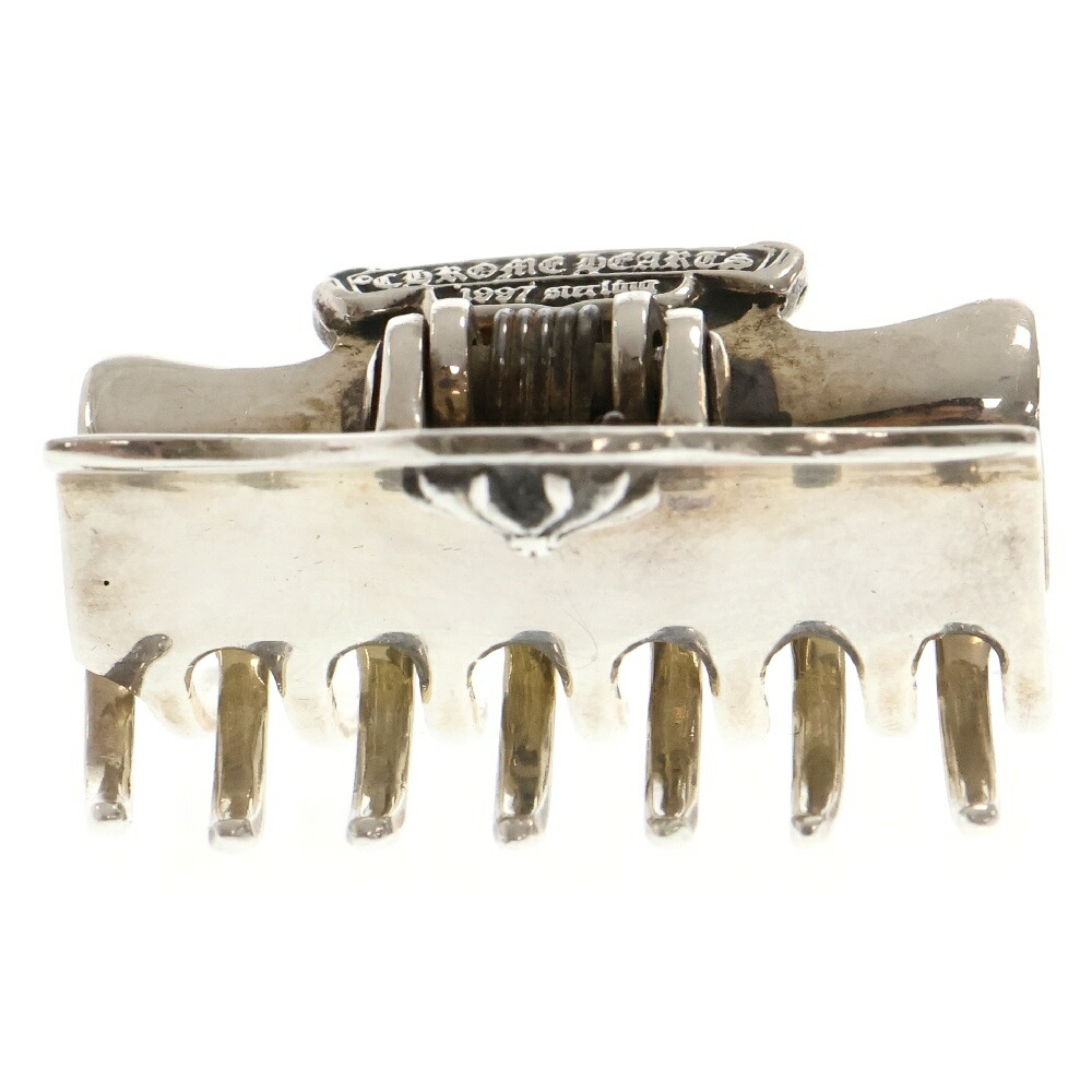 【美品】クロムハーツ　フローラルクロス ヘアピン バレッタ 925 CHROME HEARTS 銀座店 クロムハーツ フローラルクロス バレッタ