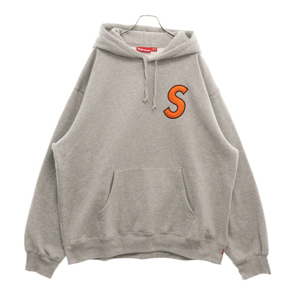 Supreme パーカー　M グレー　刺繍　スウェット　week9 24AW org.jpg