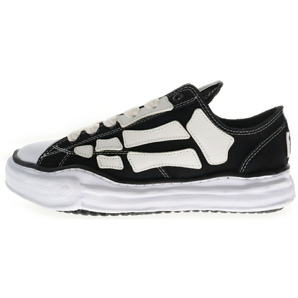 アミリ スケルトップローブラック/ホワイトチェック柄スニーカー AMIRIのブラック＆ホワイト Checkered Skel Top Low スニーカー