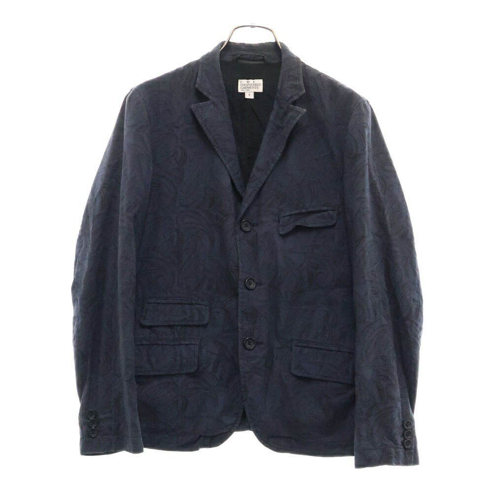 ENGINEERED GARMENTS ノーカラーブルゾン　XS ネイビー 2025年最新】Engineered Garments メンズ ノーカラージャケット