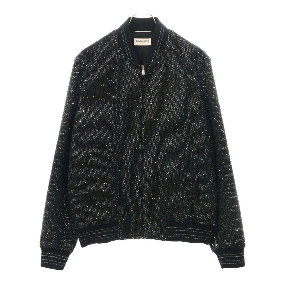 SAINT LAURENT サンローラン テディ ジャケット レザー 52 SAINT LAURENT サンローラン ブルゾン/テディジャケット/SAINT