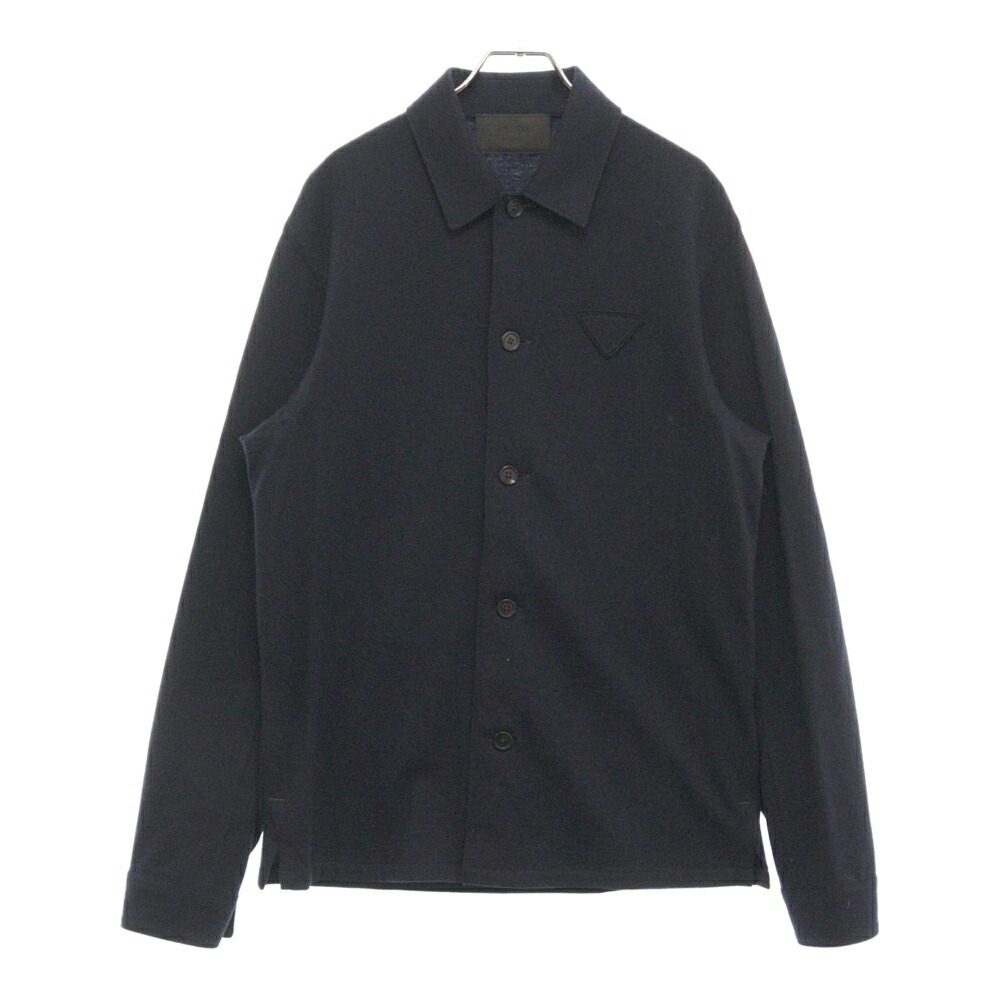 PRADA プラダ ビジュー ラインストーン 装飾 カシミヤ ニット カーディガン グレー レディース P25E27 S161 PRADA - PRADA プラダ ビジュー ラインストーン 装飾 カシミヤ