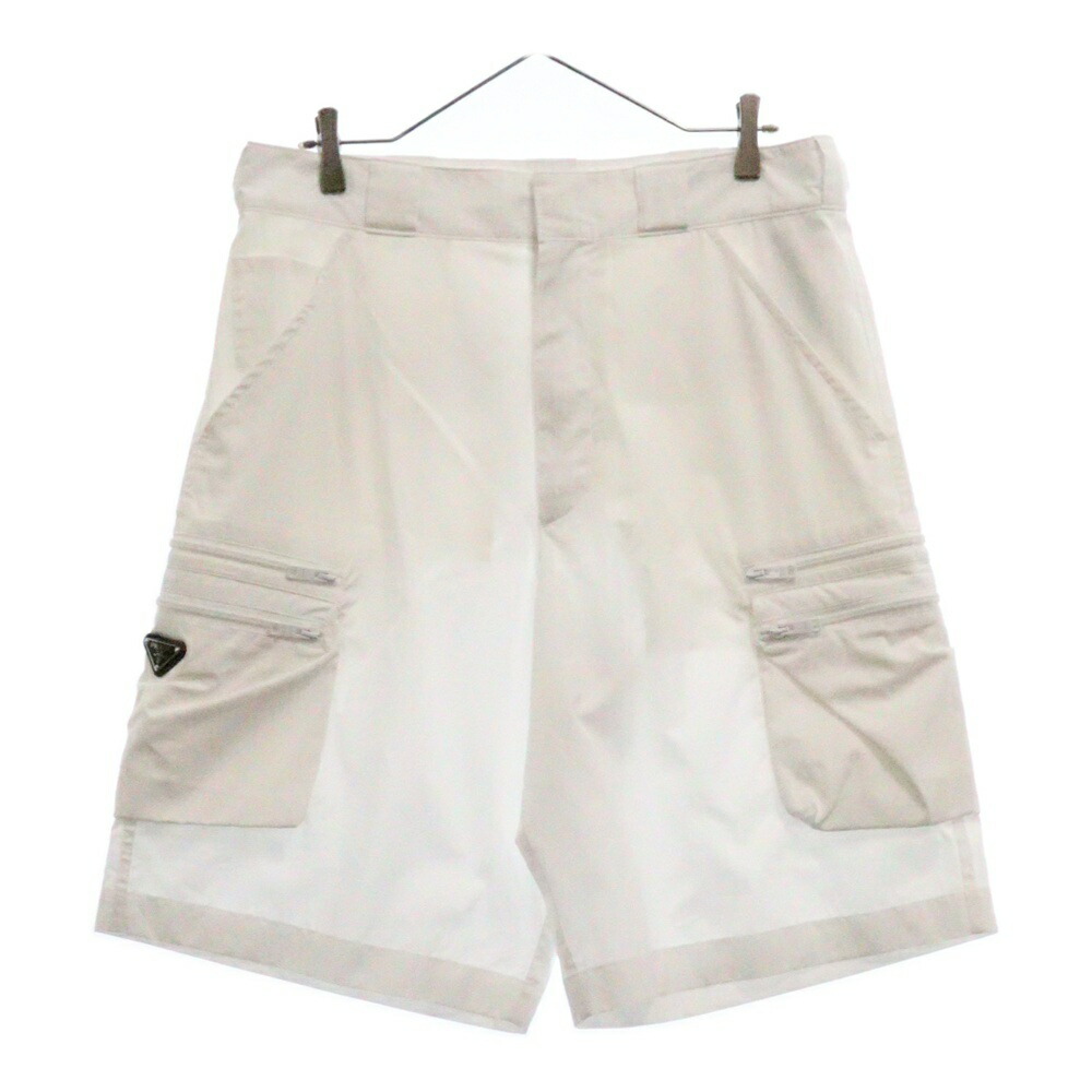 PRADA プラダ ショートパンツ サイズ48 平置き42cm 薄クリーム色 楽天市場】PRADA(プラダ) サイズ:48 22SS RE-NYLON リナイロン