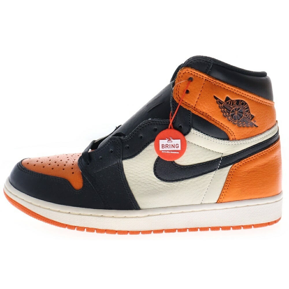 NIKEジョーダンアクセス　新品未使用品　26.0 ハイカットオレンジ/ブラック 1525d120006-1.jpg