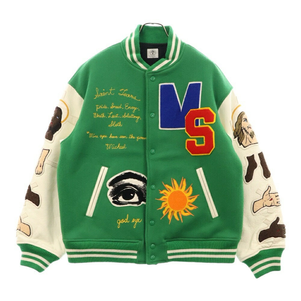 ジャケット・アウター SAINT MICHAEL souvenir jacket Buy Black Saint Mxxxxxxxx X Wildside Souvenir Skull Jacket