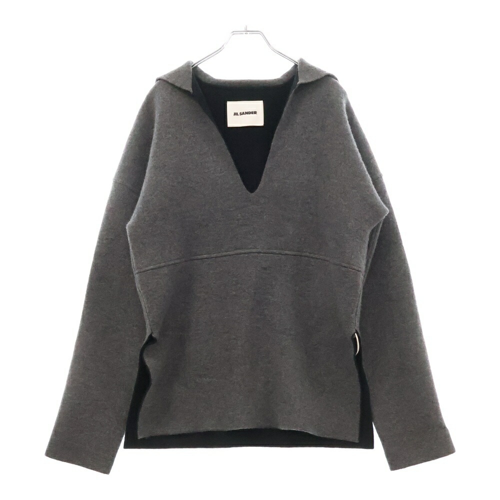 JIL SANDER 15aw Ｖネックセーター ネイビー ウール サイズ46 楽天市場】JIL SANDER ジルサンダー（ニット・セーター