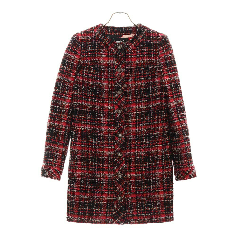 (*)様 CHANEL ジャケット　アイボリー　サイズ36 CHANEL 20A ECRU GOLD CC BUTTONS RUNWAY WOOL SILK JACKET 34