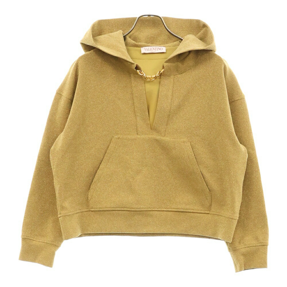 【美品】VALENTINO シースルーロゴ　パーカー VALENTINO ヴァレンティノ 21AW 0000025829 01 ダイヤブロック