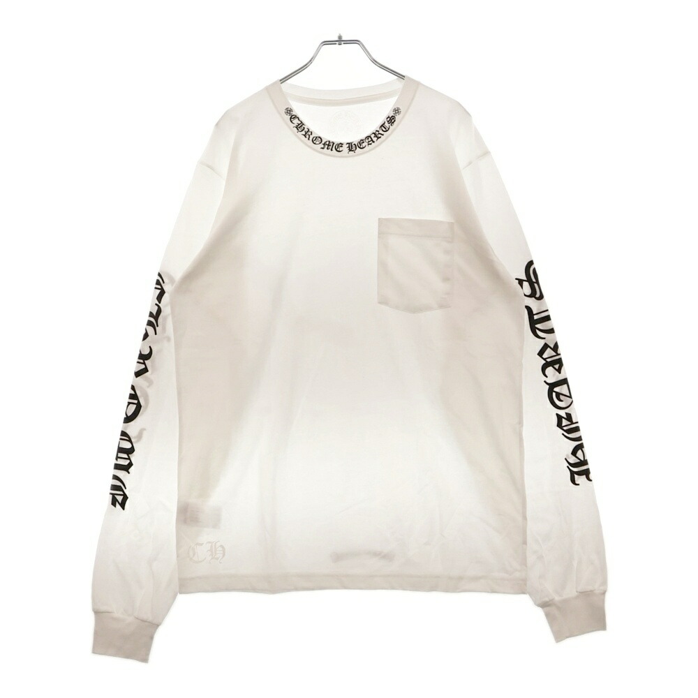 【再値下げ】CHROME HEARTS ワイノット ホワイト　長袖カットソー 楽天市場】CHROME HEARTS(クロムハーツ) サイズ:S Y NOT L/S Tee