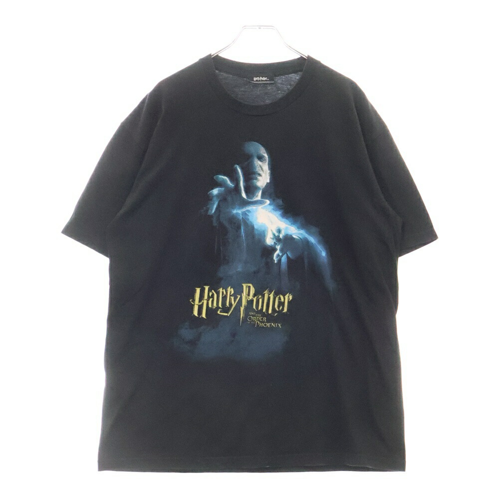 ハリー・ポッター オーバーサイズTシャツ 黒 スネイプ ハリーポッター スネイプ先生 プリントTシャツ ブラック 00s