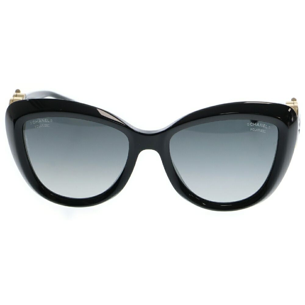 CHANEL サングラス ブラック/ベージュ Chanel - Square Sunglasses - Black Beige Brown - Chanel