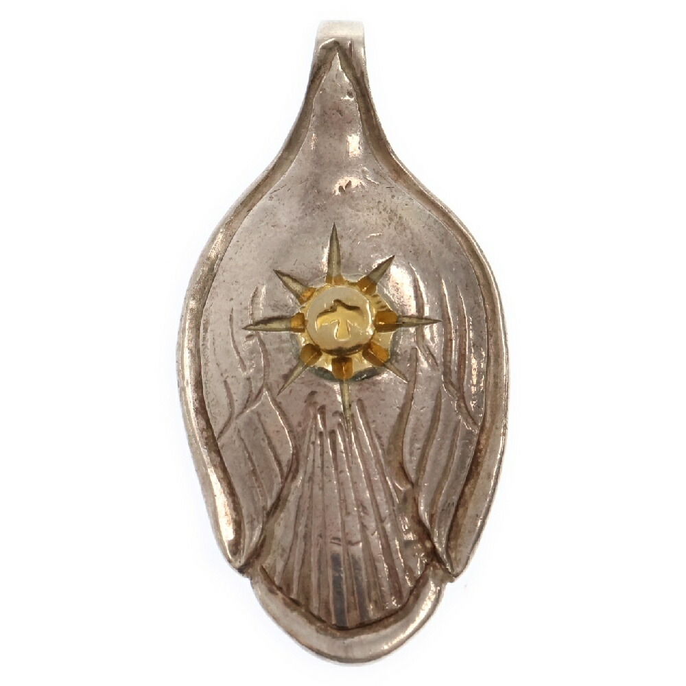 シルバー スプーン　トップ　ゴローズタイプ 楽天市場】goro's(ゴローズ) 金縄ターコイズ付きスプーン ペンダント