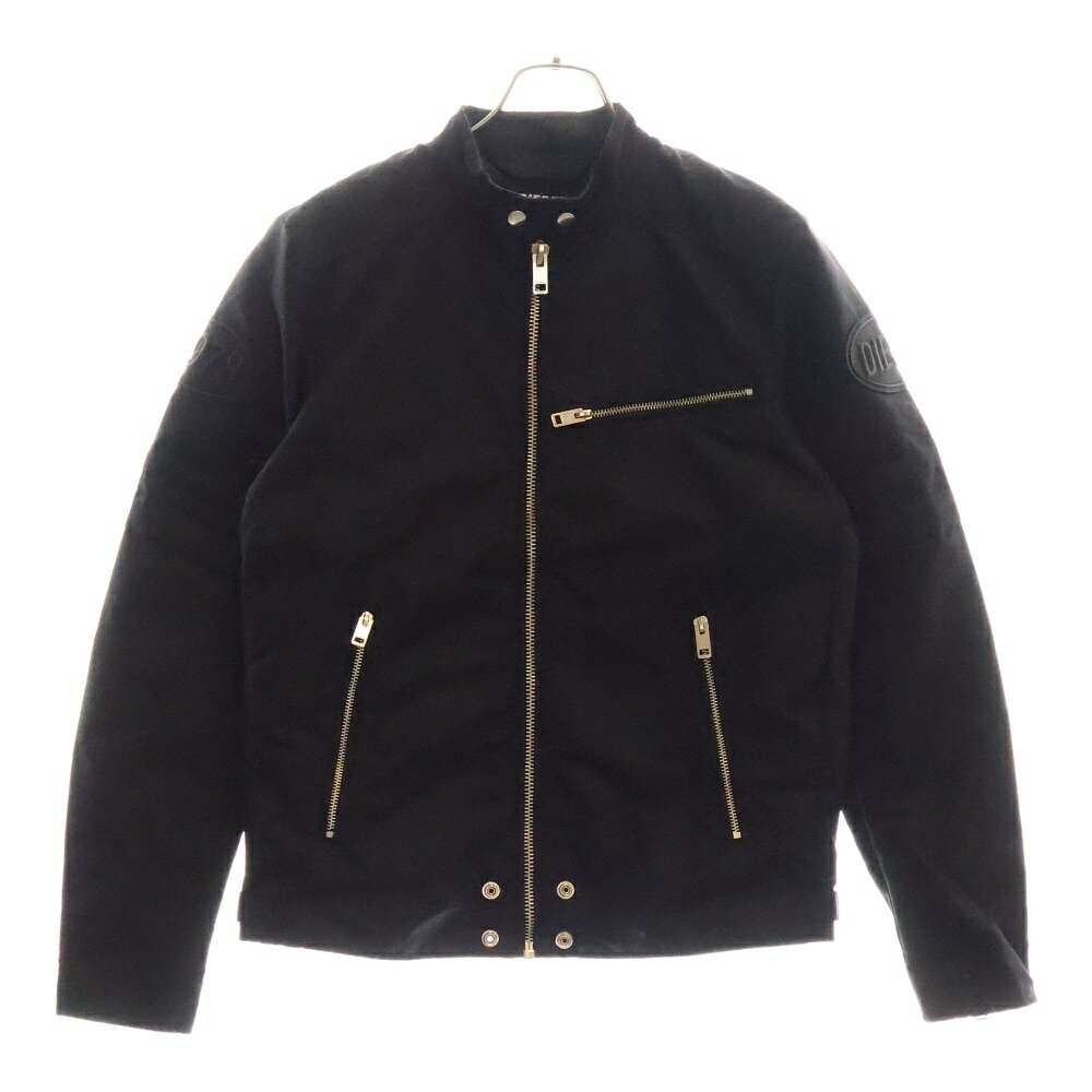 【DIESEL】コットン メッシュ トラックジャケット ブラック XXLサイズ A10486_0HYZI_9XX_E.jpg